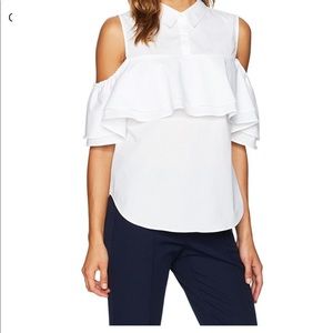 Trina Turk Cold Shoulder Blouse